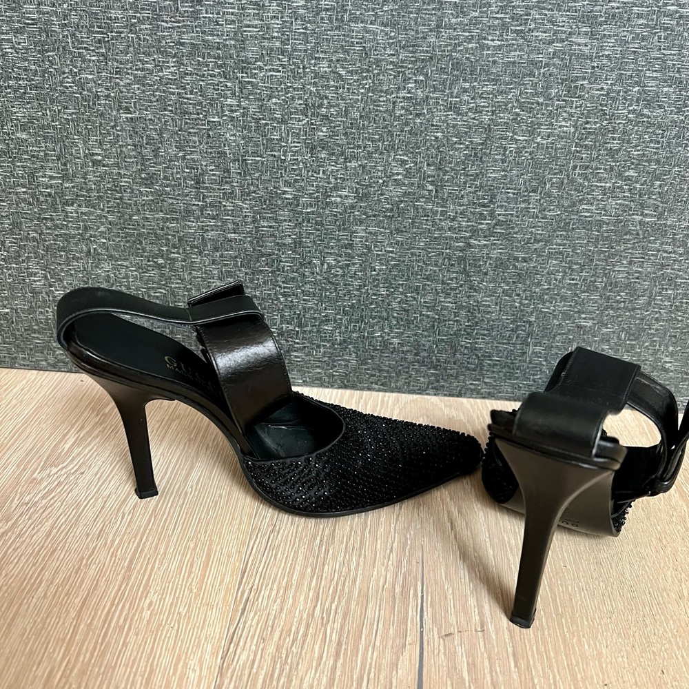 Vintage Gucci Leather Ankle Cuff and Beaded Toe Size 35 1/2 - Picture 6 of 10